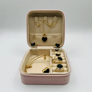 Midnight Heart Black Gold Jewelry Gift Set - Image 4