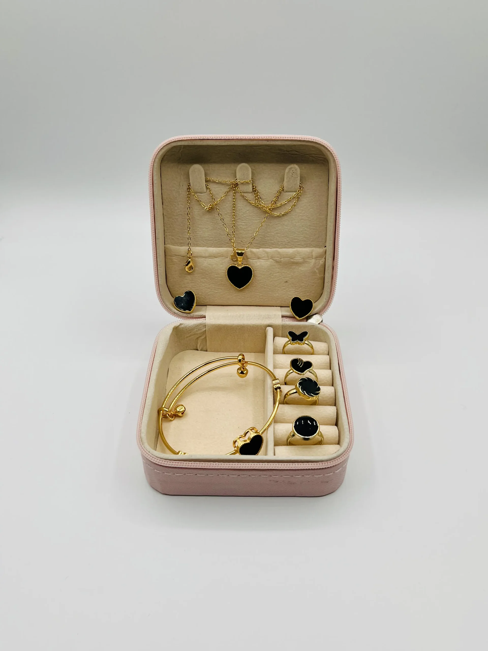 Midnight Heart Black Gold Jewelry Gift Set - Image 2